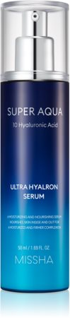 Missha Super Aqua 10 Hyaluronic Acid vlažilni in hranilni serum proti znakom staranja