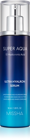 Missha Super Aqua 10 Hyaluronic Acid vlažilni in hranilni serum proti znakom staranja