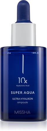 Missha Super Aqua 10x Ultra Hyalron Ampoule Intensives Feuchtigkeitsspendendes Gesichtsserum mit beruhigender Wirkung