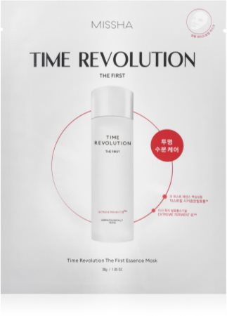 Missha Time Revolution The First Treatment Essence masque hydrogel intense pour restaurer la barrière cutanée
