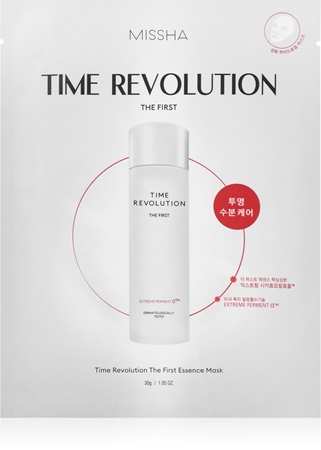 Missha Time Revolution The First Treatment Essence masque hydrogel intense pour restaurer la barrière cutanée
