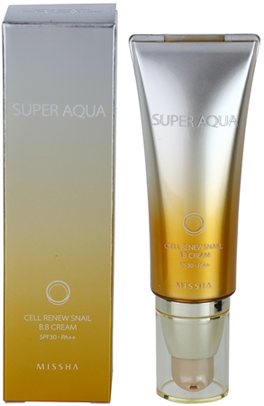 Missha Super Aqua Cell Renew Snail BB krém s hlemýždím extraktem