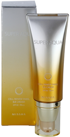 Missha Super Aqua Cell Renew Snail BB krém s hlemýždím extraktem