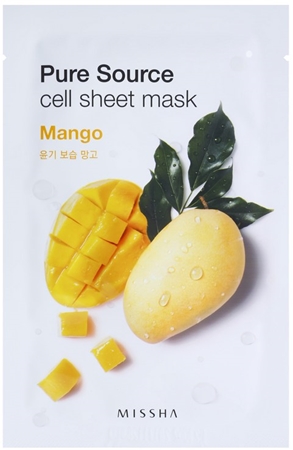 Missha Pure Source Zellschicht-Maske mit feuchtigkeitsspendender Wirkung