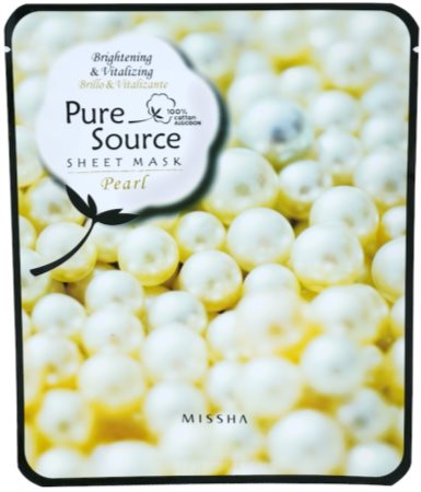 Missha Pure Source mascarilla nutritiva con extracto de perlas
