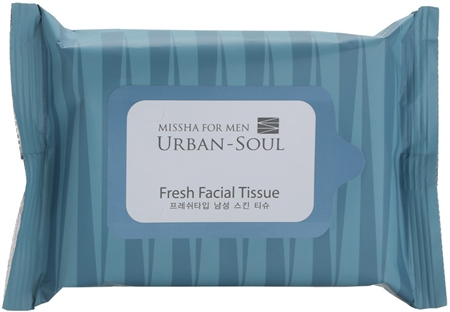 Missha Urban - Soul Deep Sea Energy освіжаючі серветки для шкіри обличчя для чоловіків
