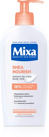 Mixa Shea Nourish odżywcze mleczko do ciała do bardzo suchej skóry