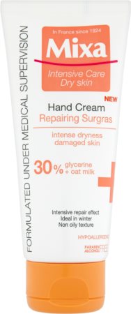 MIXA Anti-Dryness eine Crem zum Schutz von Händen und Nägeln für extra trockene Haut