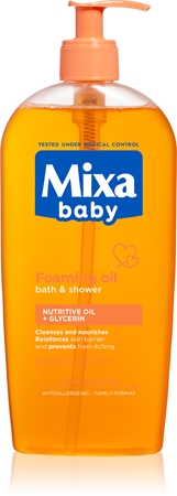 Mixa Baby pěnivý olej do sprchy i do koupele