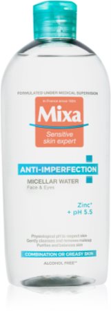 MIXA Anti-Imperfection Água micelar para pele sem brilho
