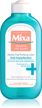 Mixa Anti-Imperfection Purifying Lotion почистваща вода за лице без алкохол