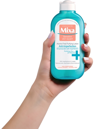 Mixa Anti-Imperfection Purifying Lotion почистваща вода за лице без алкохол