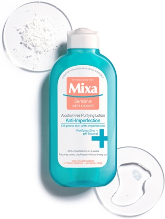 Mixa Anti-Imperfection Purifying Lotion почистваща вода за лице без алкохол