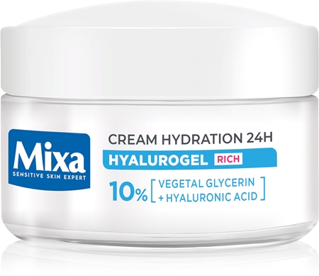 Mixa Hyalurogel Rich intensive feuchtigkeitsspendende Tagescreme mit Hyaluronsäure