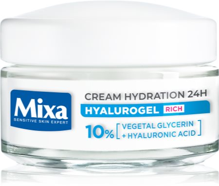 MIXA Hyalurogel Rich creme de dia de hidratação intensa com ácido hialurónico