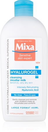 Mixa Hyalurogel Cleansing Lotion for dry and very dry skin