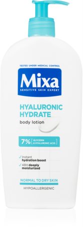 MIXA Hyalurogel intenzivno hidratantno mlijeko za tijelo za suhu i osjetljivu kožu