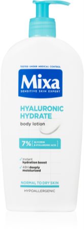 MIXA Hyalurogel loción corporal hidratante para pieles secas y sensibles