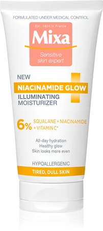 Mixa Niacinamide Glow crema iluminatoare cu efect de hidratare