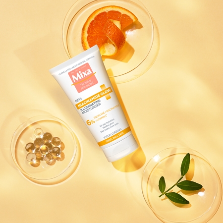 Mixa Niacinamide Glow élénkítő krém hidratáló hatással