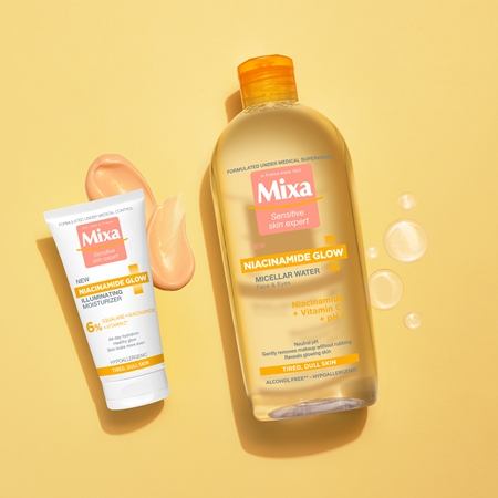 Mixa Niacinamide Glow élénkítő krém hidratáló hatással