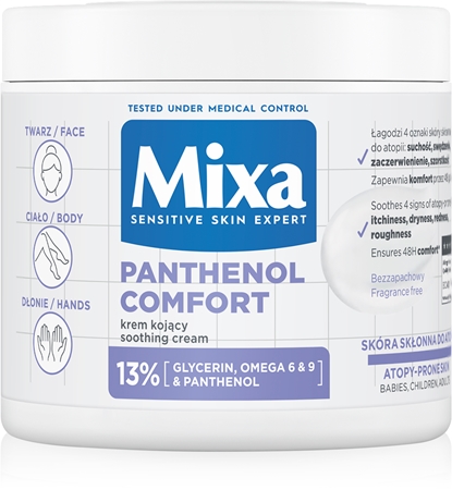 Mixa Panthenol Comfort Regenererande kroppskräm för torr och atopisk hud