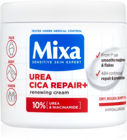 Mixa Urea Cica Repair+ regeneráló testkrém a nagyon száraz bőrre