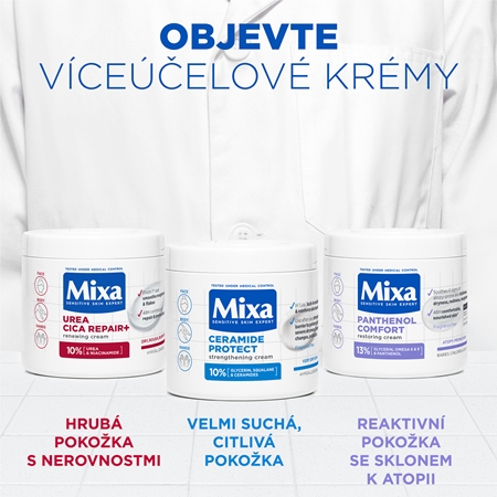 Mixa Urea Cica Repair+ regenerační tělový krém pro velmi suchou pokožku