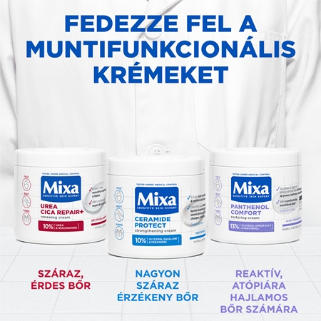 Mixa Urea Cica Repair+ regeneráló testkrém a nagyon száraz bőrre
