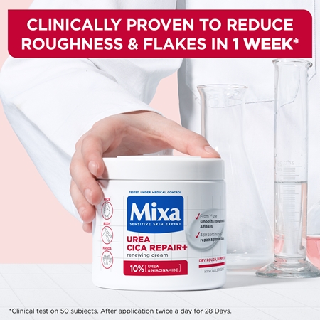 Mixa Urea Cica Repair+ crema corporal regeneradora para pieles muy secas