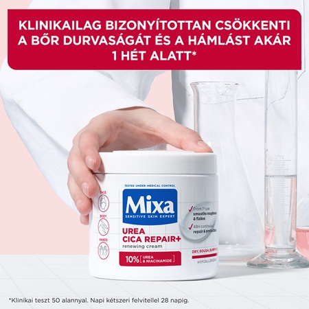 Mixa Urea Cica Repair+ regeneráló testkrém a nagyon száraz bőrre
