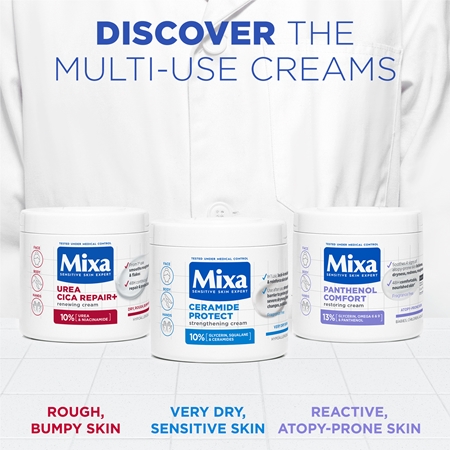 Mixa Panthenol Comfort regenerating body cream for dry and atopic skin