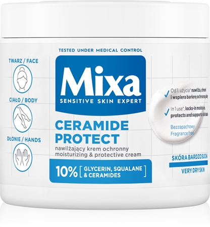 Mixa Ceramide Protect Regenererande kroppskräm för känslig hud