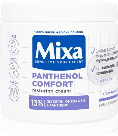 Mixa Panthenol Comfort пом'якшуючий крем зі зволожуючим ефектом