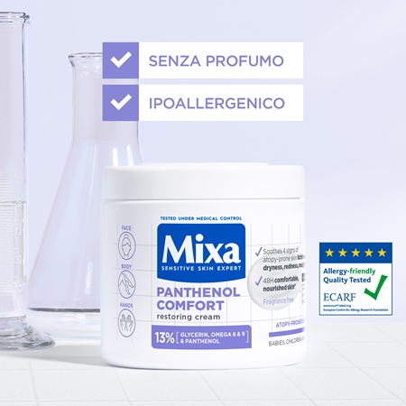 Mixa Panthenol Comfort crema emolliente effetto idratante