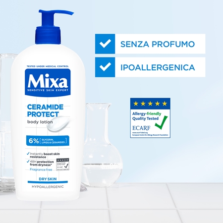 Mixa Ceramide Protect crema idratante corpo con ceramidi