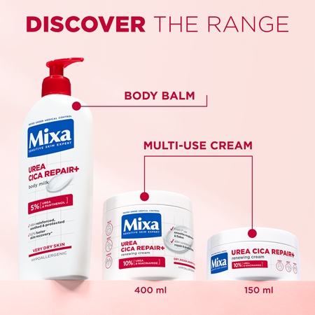 Mixa Urea Cica Repair+ crème pour le corps régénérante pour peaux très sèches