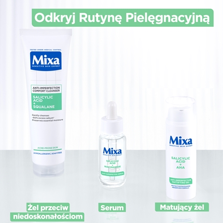 Mixa Anti-Imperfection Comfort Cleanser oczyszczający żel do twarzy przeciw niedoskonałościom skóry trądzikowej