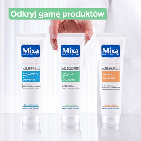Mixa Anti-Imperfection Comfort Cleanser oczyszczający żel do twarzy przeciw niedoskonałościom skóry trądzikowej