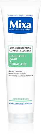 Mixa Anti-Imperfection Comfort Cleanser čisticí pleťový gel proti nedokonalostem aknózní pleti