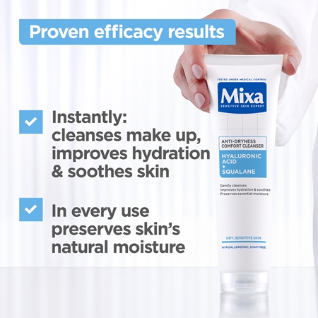 Mixa Anti-Dryness Comfort Cleanser čisticí pleťový gel proti vysoušení pokožky