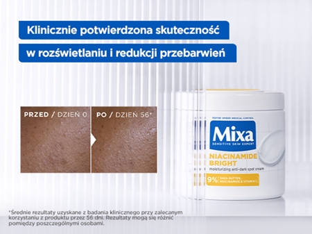 Mixa Niacinamide Bright multifunkcyjny krem krem intensywnie nawilżający przeciw przebarwieniom