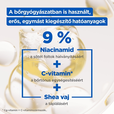 Mixa Niacinamide Bright intenzíven hidratáló krém a sötét foltok ellen