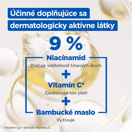Mixa Niacinamide Bright intenzívne hydratačný krém proti tmavým škvrnám