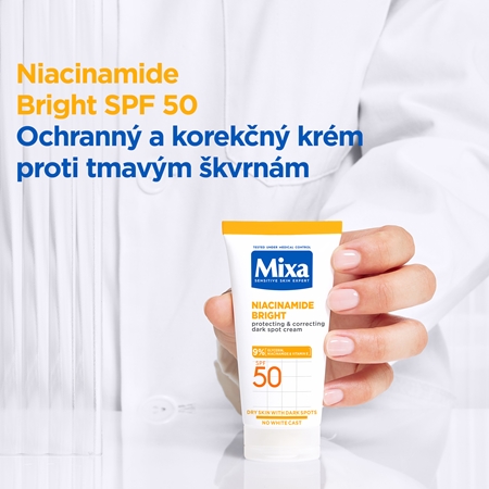 Mixa Niacinamide Bright korekčný krém proti tmavým škvrnám