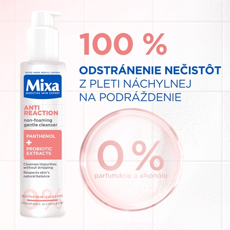 Mixa Anti Reaction Cleanser jemný čistiaci gél