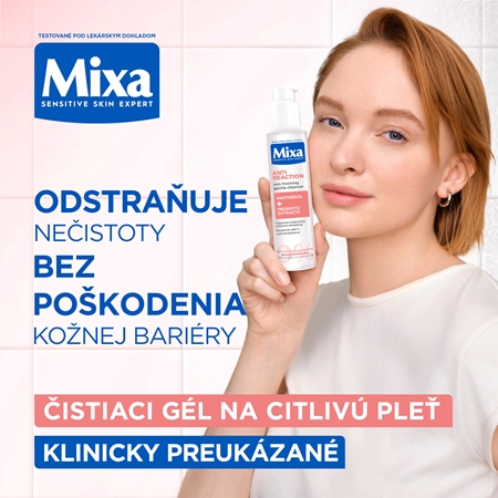 Mixa Anti Reaction Cleanser jemný čistiaci gél