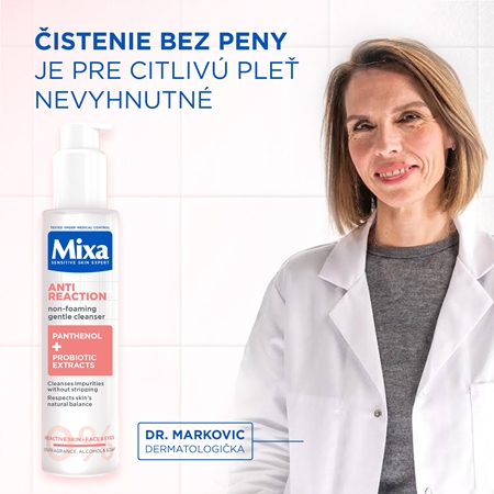 Mixa Anti Reaction Cleanser jemný čistiaci gél