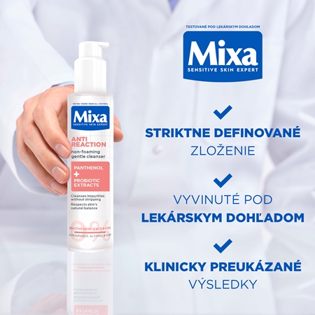 Mixa Anti Reaction Cleanser jemný čistiaci gél