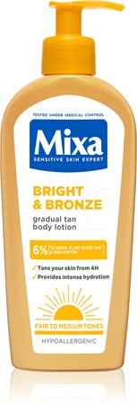 Mixa Bright & Bronze Nourishing Body Cream for a gradual tan